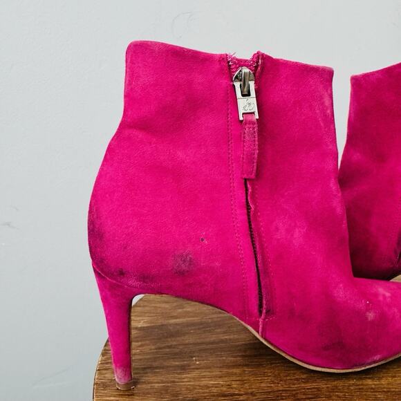 Sam Edelman Pink Karen Suede Booties Women’s Size 6.5 - Picture 11 of 14